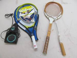 lot 295 image: Tennis racket, putter returner, mad mitten racket