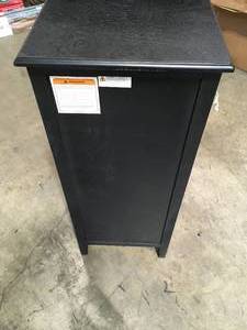 SAFAVIEH Michaela Distressed Black Storage Side Table SEE PICS