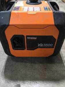 GENERAC iQ3500 3500-Watt Gasoline Powered Electric Start Portable Inverter Generator with PowerRush Technology 50 StateCSA SEE PICS