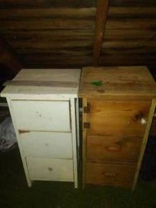 lot 156 image: Vintage Cabinet  Drawer Stands