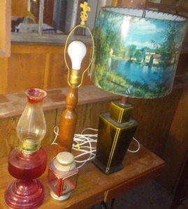 lot 183 image: Vintage Lighting. Electric, Oil