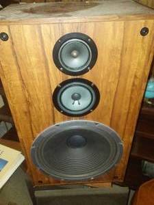 lot 187 image: Pair of 3 way Stereo Speakers.