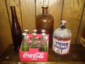 lot 191 image: Vintage Glass -Hi - lex, coca cola & more.