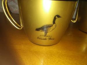 lot 568 image: Mid-Century Waterfowl Cups Mugs (8)