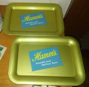 lot 579 image: Vintage Promotional Products. Hamms Beer trays, Pioneer Seed, Peavey, Post Toasties, and many more.