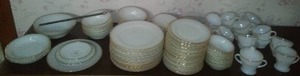 lot 590 image: Fire King China set  excellent, Anchor Hocking.