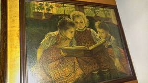 lot 8 image: Vintage Framed pictures (5)