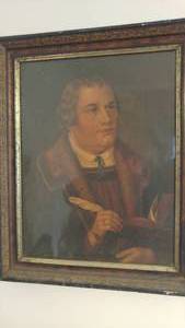lot 10 image: Vintage Framed Art, 19.5 x 25. Martin Luther