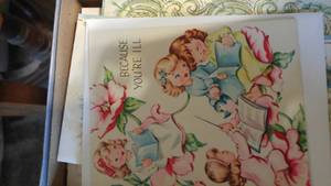 lot 75 image: But Wait ... Theres more. Vintage Thankyou cards (NoS) Head Scarves and handkerchiefs.