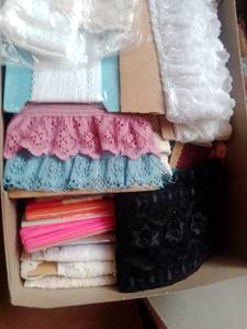 lot 96 image: Craft Supplies and linens