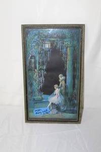 lot 170 image: 1920s  At The Window  by Mary Gold  Framed Lithograph