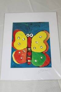 lot 161 image: Butterfly  by Anna Choi  Matted Art