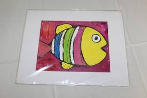 lot 162 image: Fish  by Anna Choi  Matted Art