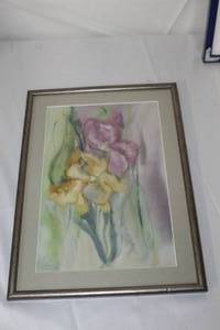 lot 175 image: Floral  Matted Framed Wall Art