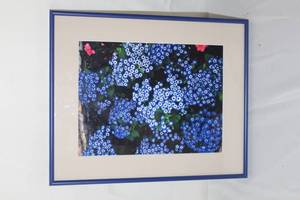 lot 180 image: Flowers  Matted Framed Wall Art