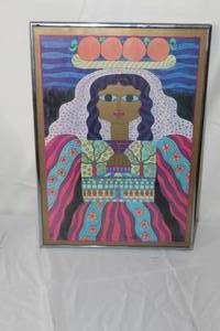 lot 182 image: Woman In Dress  by   Matted Framed Art