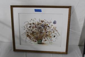 lot 107 image: Mixed Media  by Anne Long  Matted Framed Art