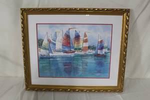 lot 189 image: Spring Break II  Spring Break II  by Richard E. Williams  #130295  Matted Framed Lithograph