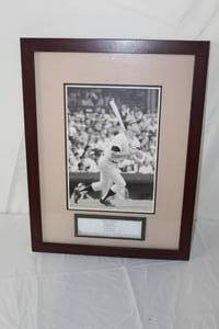 lot 186 image: Legends Of The Game Mickey Charles Mantle The Commerce Comet New York Yankees 1951-1968  Matted Framed Wall Art