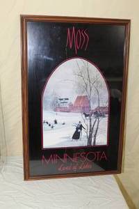 lot 29 image: Moss Minnesota Land of Lakes  Framed Wall Art