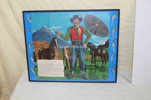 lot 33 image: Cowboy Party Game  Framed Wall Art