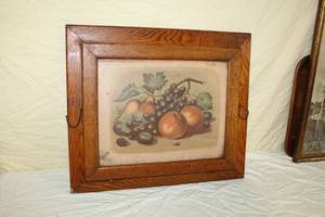 lot 46 image: Fruit  Framed Vintage Wall Pocket