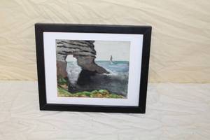 lot 62 image: Rock Formation  by Matisse  Matted Framed Reproduction Painting