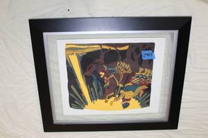 lot 65 image: 2004  and the star went before them  by Allisen Fees  # 825  Matted Framed Lithograph