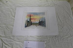 lot 85 image: Bruxelles Grand Place  by Alini  Matted Art