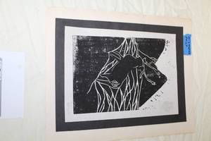 lot 81 image: Deer  by Darcy D.  # 44  Wood Block Print