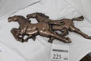 lot 225 image: Wild Horses  Metal ArtDcor