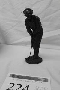lot 224 image: Man Playing Golf  Table Art Dcor