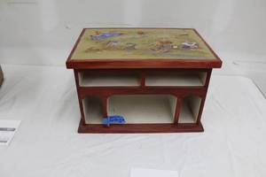 lot 230 image: 2005  Fairy Tale Characters Decorative Letter Organizer  by Ruth E. Rupp (MN Artist)  Art Dcor