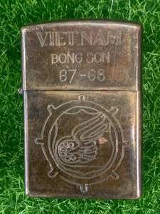 lot 44 image: Vintage Vietnam Carved Zippo Lighter