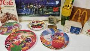 lot 54 image: Vintage 1990 McDonald Promotional Items