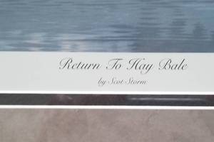 lot 105 image: Scot Storm Wildlife Print RETURN TO HAY BALE  Framed, Signed and Numbered