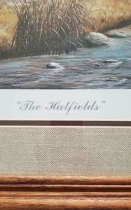 lot 120 image: LW Stans Print THE HATFIELDS  Framed, Signed and Numbered