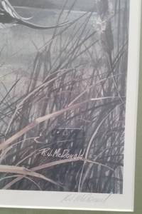 lot 122 image: RJ McDonald Print PRAIRIE PINTAILS   Framed, Signed and Numbered