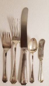 lot 2 image: Gorham Fairfax Sterling Silver Flatware Service for 12