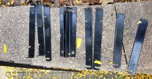 lot 33 image: Black Bracket Wine Rack