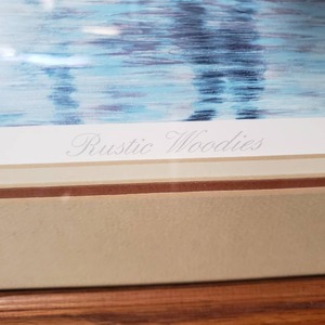 lot 103 image: Michael Plasschaert Print RUSTIC WOODIES  Framed, Signed and Numbered