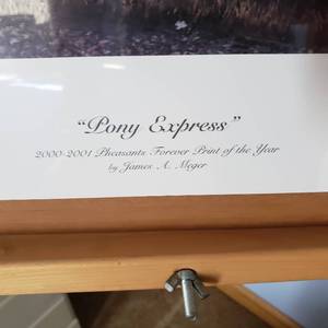 lot 156 image: James Meger Print PONY EXPRESS  Signed and Numbered