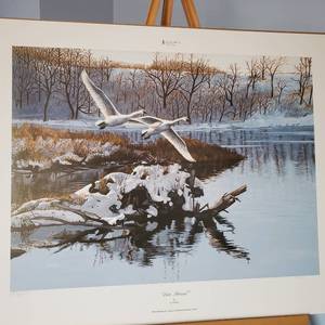 lot 130 image: Al Stelton Print LATE ARRIVAL  Signed and Numbered