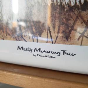 lot 149 image: Dick Miller Print MISTY MORNING TRIO  Signed and Numbered