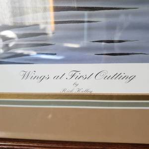 lot 129 image: Rick Kelley Print WINGS AT FIRST OUTTING  Framed, Signed and Numbered