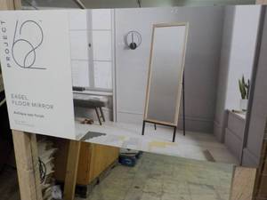 lot 60 image: Project 62 Easel Floor Mirror Antiq...