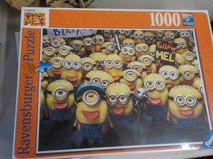 lot 90 image: 1000 pc Ravens burger Puzzle...