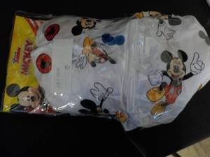 lot 126 image: Mickey Crib Sheet...