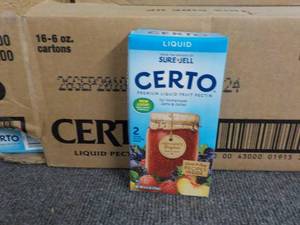 lot 220 image: Case of 16 - 6 oz Cartons Certo Pre...