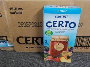 lot 223 image: Case of 16 - 6 oz Cartons Certo Pre...